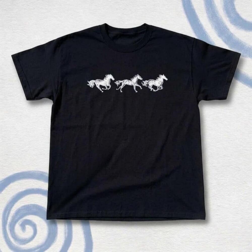 Black & White Horse Graphic Tee